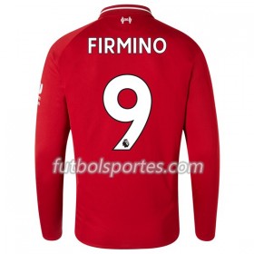 Camisetas Liverpool Firmino 9 Primera Equipacion 2018/2019 Manga Larga